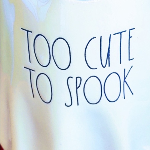 RAE DUNN Too Cute to Spook Luster Ghost Birdhouse NEW in box - Picture 6 of 7